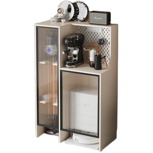 扫地机器人置物柜吸尘器洗地机专用收纳柜高柜靠墙小户型餐边柜子