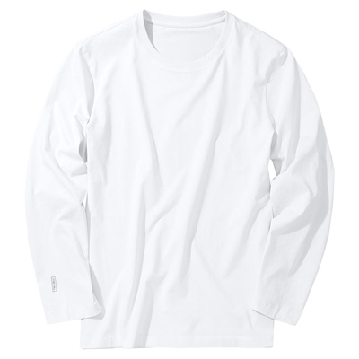 布先生圆领居家长袖打底T恤衫