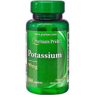 普丽普莱葡萄糖酸钾美国进口钾元素补充补钾片100片potassium