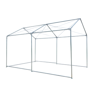 镀锌钢管加粗户外庭院斜面雨棚遮阳棚家用保暖棚多肉植物花房小屋