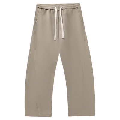 重磅垂感加绒弯刀裤休闲裤