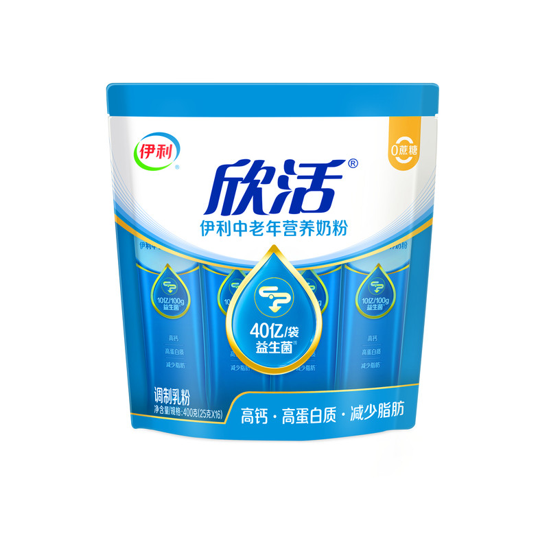 伊利欣活中老年营养奶粉400g