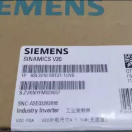 议价6SL3210-5BB11-2UV1西门子V20变频器750W原装6SL32105BB112UV