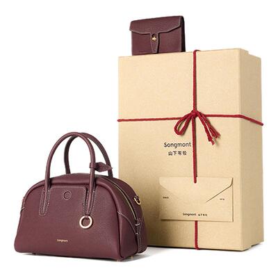 Songmont山下有松循迹mini保龄球包礼盒秋冬款斜挎小包送女友礼物