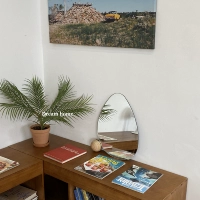 Зеркало макияжа (с деревянным мячом)