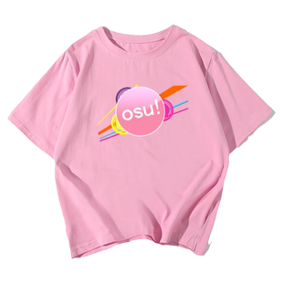 OSU!押忍！战斗!应援团音乐游戏周边纯棉短袖t恤衫男女半袖上衣服
