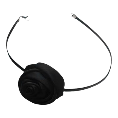 山茶花项链女choker项圈项链