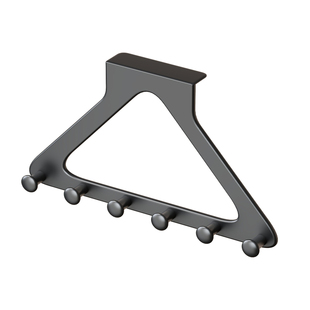 门后挂钩免打孔衣柜外侧墙上帽子架卧室门上挂衣服包包三角挂衣架