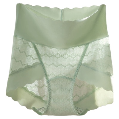 UFEEL女士内裤高腰蕾丝2026新款微收腹提臀抗菌2455内裤女生短裤