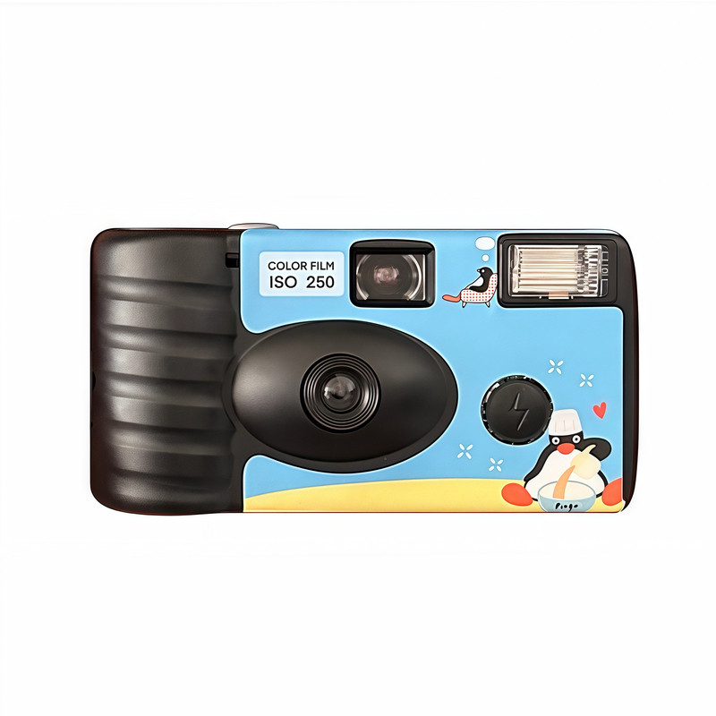 Photograph企鹅家族Pingu一次性胶片相机胶卷可爱生日礼物送女生