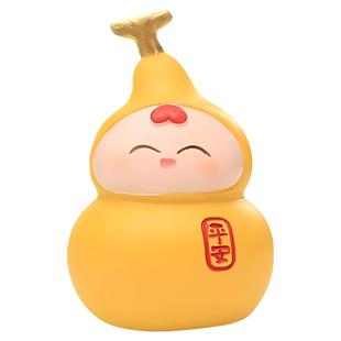 福禄可爱葫芦摆件高级感小众办公桌面工位情绪稳定器好运玄学礼物