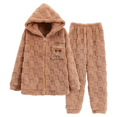 高个子加长版冬天大码长袖长裤睡衣珊瑚绒女士170-175家居服180CM