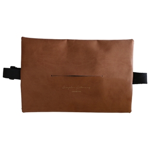 创意车载纸巾袋悬挂式纸巾盒高级感汽车抽纸盒车用皮革纸巾袋套新