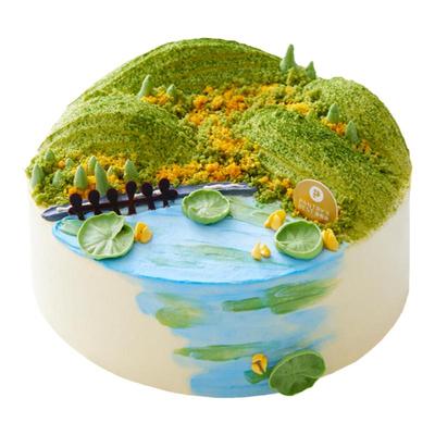 派悦坊龙井柚子芝心戚风蛋糕