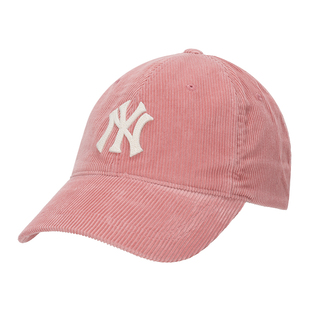MLB官方户外运动帽男女帽子2025新款粉色棒球帽鸭舌帽3ACPWC156
