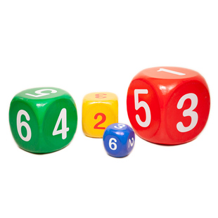 大骰子大号圆角实心泡沫色子超大号定制骰子接亲游戏道具泡沫筛子