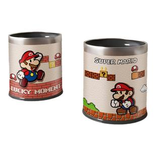 马里奥客厅家用卧室垃圾桶高颜值儿童房卫生间大号大容量双层纸篓