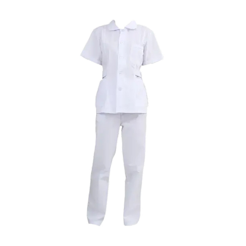 分体套装短款护士服长袖女冬装两件套医生牙科口腔护工短袖工作服