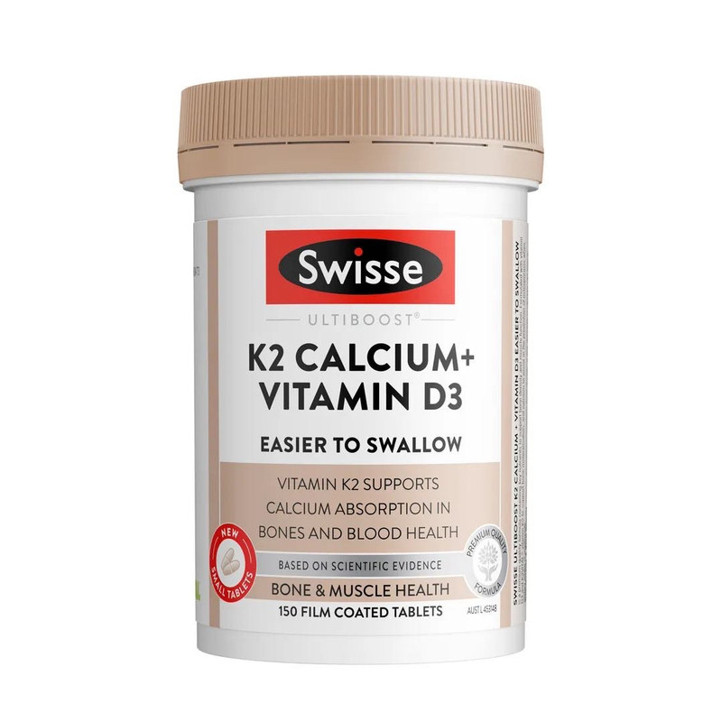 SwisseK2柠檬酸钙D3钙片150粒