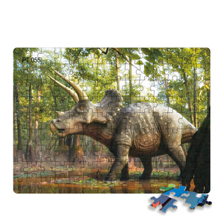 儿童恐龙拼图100片200片男孩6到8以上10岁拼装积木益智霸王龙玩具