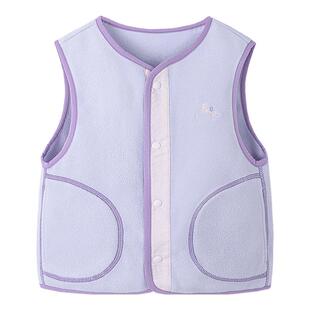 迷你巴拉巴拉女童摇粒绒马甲2026春装新款儿童抗静电保暖内搭背心