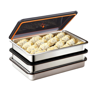 316不锈钢饺子保鲜盒收纳盒食品级家用饺子冷冻盒冰箱用水饺速冻