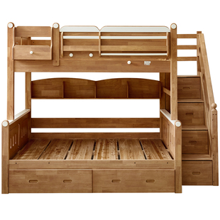 全友家居新款儿童上下铺双层床实木子母床互不干扰姐弟床高低床