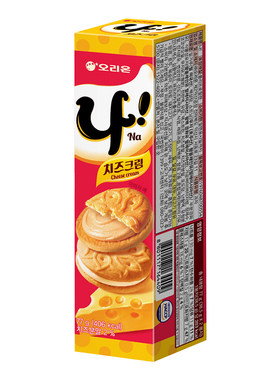 韩国进口好丽友奶油夹心饼干77g下午茶甜点奶油芝士代餐休闲零食