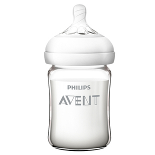 飞利浦新安怡宽口径玻璃奶瓶新生婴儿防胀气125-240ML奶瓶带赠品