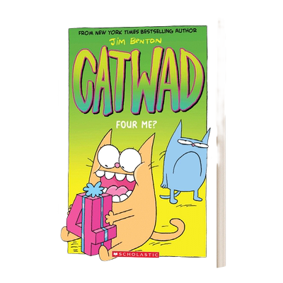英文原版 Catwad 4 Four Me? 蓝猫凯特瓦德 鬼马喜猫4 英文版 进口英语原版书籍