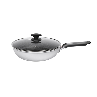 北陆麦饭石不粘炒锅日本制造进口