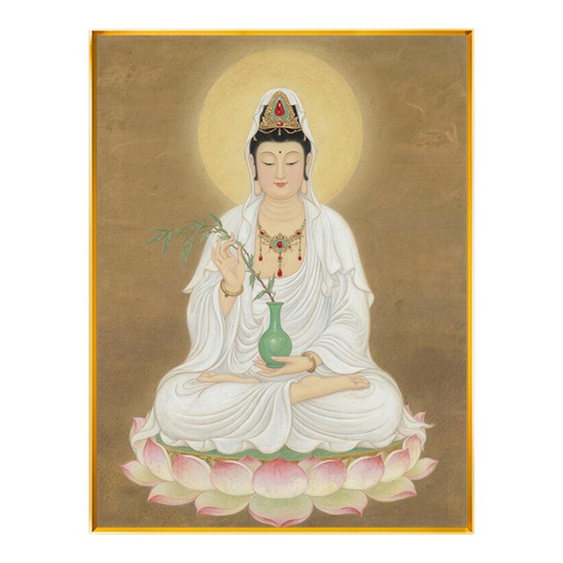 观音菩萨佛像十字绣手工2026新款线绣自己绣家用精准印花DIY制作