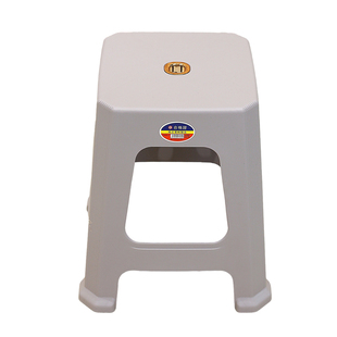 42CM防滑塑料胶凳成人培训班加厚美食街方凳子家用茶几凳可叠放凳