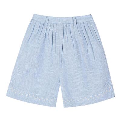 bonbonetbonbon棉麻休闲裤子舒