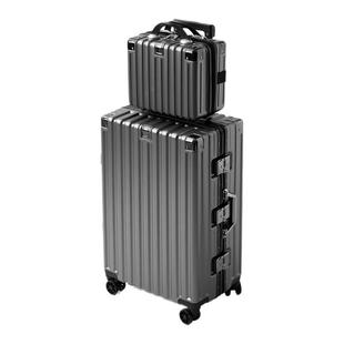 袋鼠行李箱男生结实耐用2025年新款pc材质子母拉杆密码旅行皮箱子