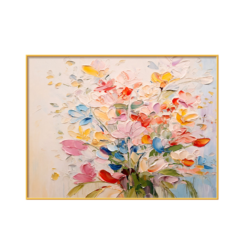 艺术花卉电表箱遮挡挂画高级感强弱配电箱装饰画电源总开关遮丑画