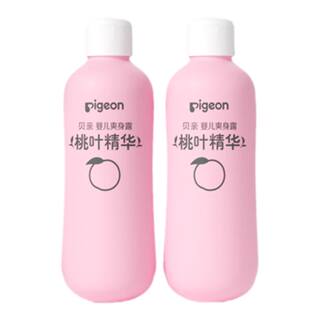 贝亲桃子水桃叶精华婴儿春夏舒缓补水爽身水2瓶爽身粉官方旗舰店