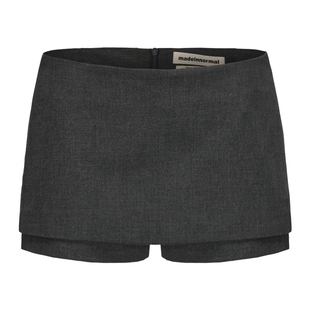 madeinnormal设计师品牌LOOKNOW2025秋冬灰色西装裤裙