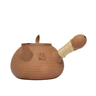 【苏章睦 梨式砂铫】古陶老茶鬼 潮州手拉薄锅仔 粗砂铫壶玉书煨