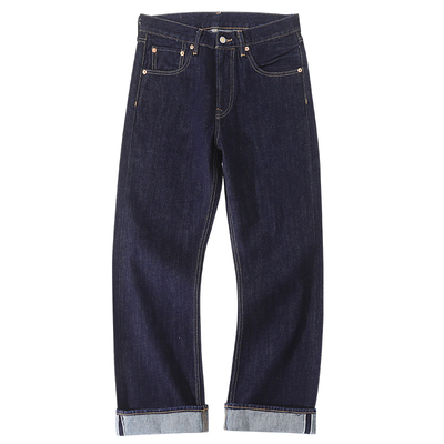 MBBCAR窄幅赤耳丹喇叭脚牛仔裤