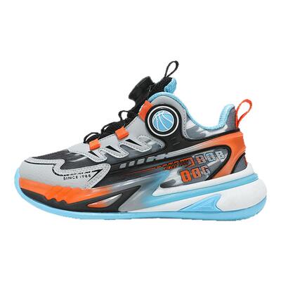 巴布豆男童防水皮面春秋跑步鞋