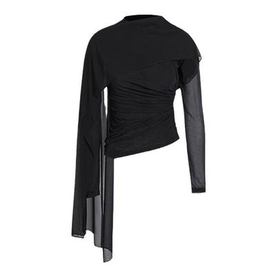 CNLEEWEI飘带长袖上衣