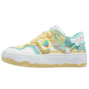 鮀品冰淇淋鸳鸯鞋女2026秋冬新款原创厚底运动鞋子多巴胺休闲板鞋