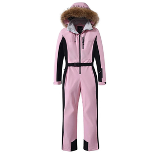 连体滑雪服女套装2025新款双板修身一体式雪服裤户外防水夹棉保暖