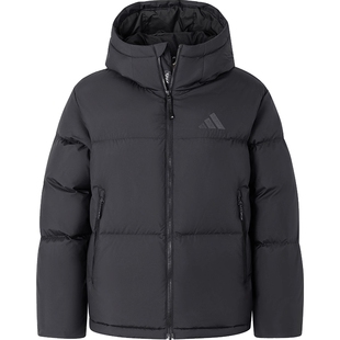 adidas阿迪达斯女子运动休闲保暖连帽羽绒服外套JV6192