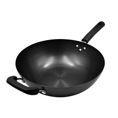 无涂层不粘锅不生锈铁锅铁锅