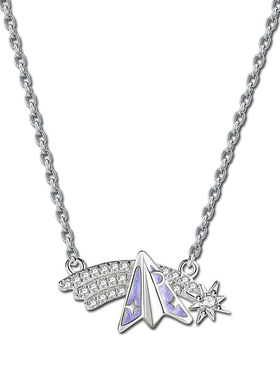 其他S925银纯银十字链女刻字项链