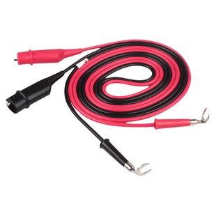 直流电源输出线U型半圆插卡头转鳄鱼夹连接线4mm接线柱仪器19106