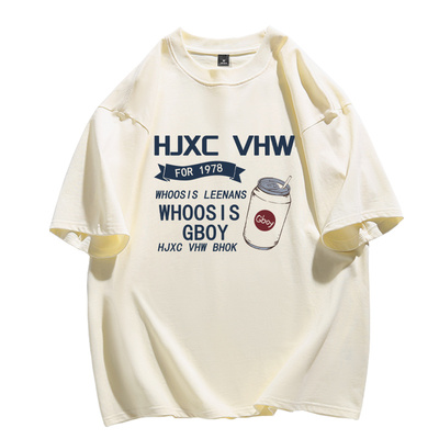 NASA联名潮流纯棉休闲青春T恤男