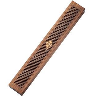 黑檀木酸枝木卧香盒香炉家用室内香薰木质檀香炉沉香线香底座香插